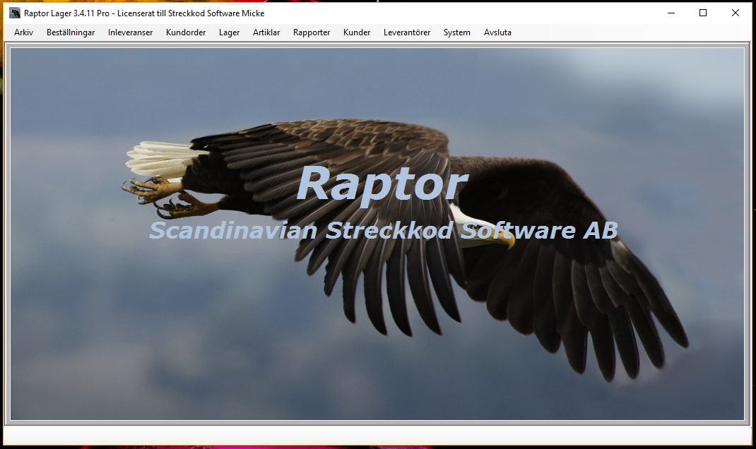 Raptor PC-programvara