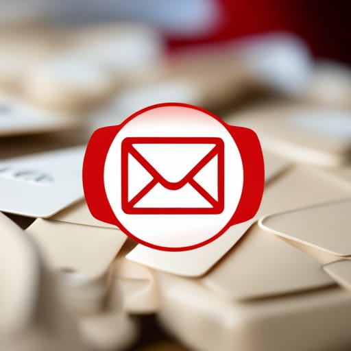 färgglada fallande epostkuvert